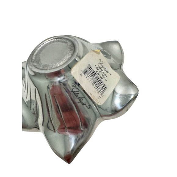 NEW Julia Knight Flowers Lily 5" Black Caviar Bowls Enamel Aluminum Signed - Picture 9 of 9